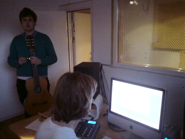 Me & Aske preparing the first track
