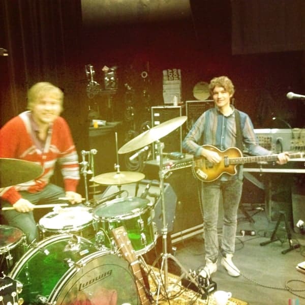 Dave on the drums, Andy on the bass